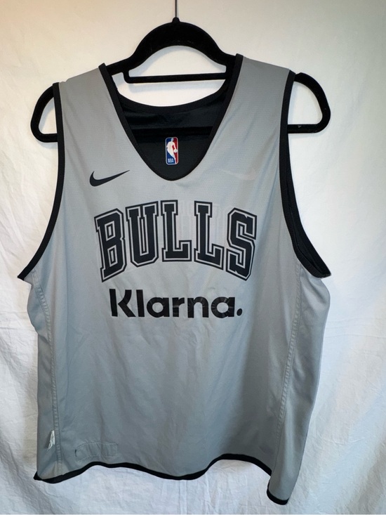 Nike Other - Chicago Bulls Gray Nike Basketball Jersey with Klarna Logo Reversible Sz XL